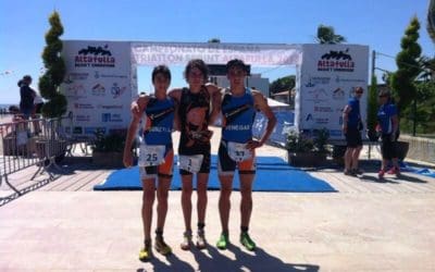 ANDRÉS CENDÁN E INÉS SANTIAGO, CAMPIÓNS DE ESPAÑA CADETE DE TRIATLÓN DISTANCIA SPRINT