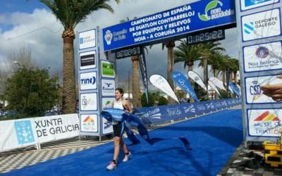 TRIATLON FERROL E ARCADE INFORHOUSE, OURO E PRATA NO CAMPIONATO DE ESPAÑA ESCOLAR FEMININO POR RELEVOS