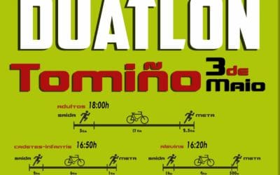AÍDA VALIÑO E GUSTAVO RODRÍGUEZ, VENCEDORES DO I DUATLÓN DE TOMIÑO