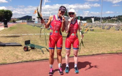 Susana Rodríguez, campioa do mundo de paraduatlón, mentres que Antonio Serrat e Diego Calvete foron prata