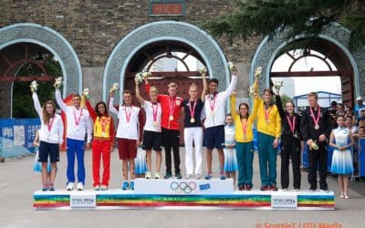 CARMEN GÓMEZ, SUBCAMPIOA POR RELEVOS MIXTOS NOS XOGOS OLÍMPICOS DA XUVENTUDE EN NANJING