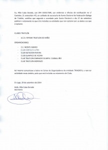 Certificado Secretaria Xunta Electoral