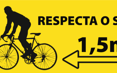 A FEDERACIÓN GALEGA RECORDA A NECESIDADE DE MANTER AS DISTANCIAS DE SEGURIDADE COS CICLISTAS NA ESTRADA