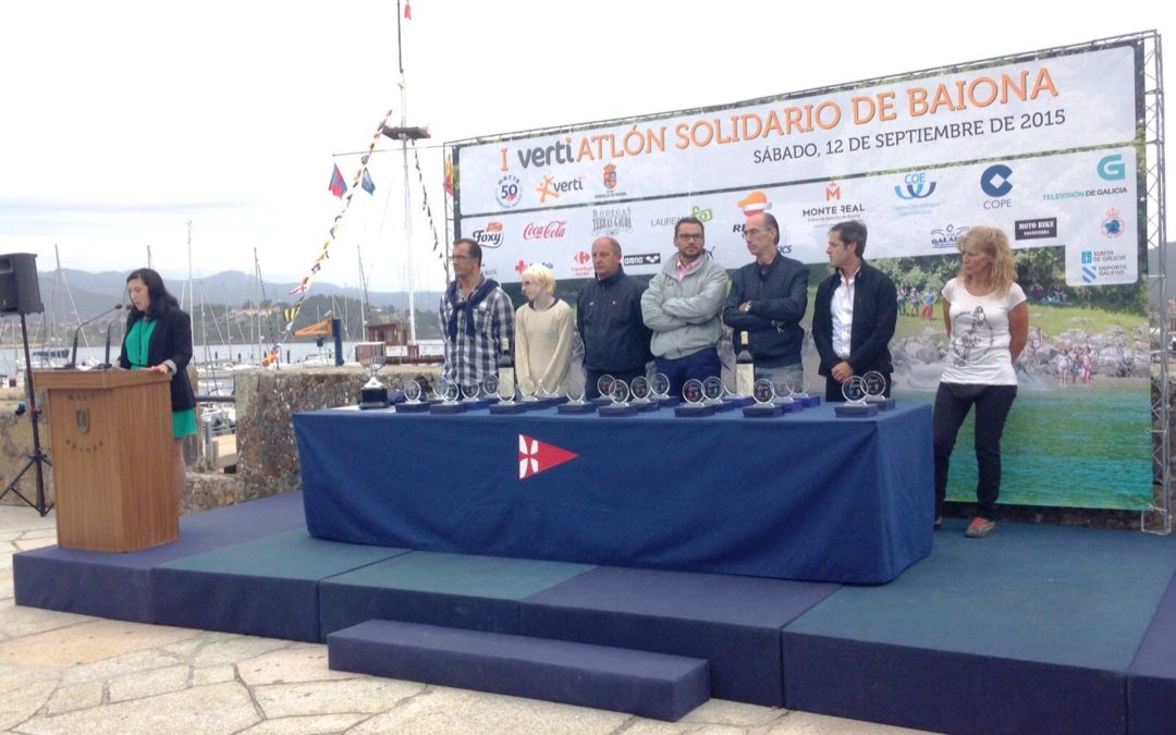 Mar Villar e Brais Misa, gañadores do I Vertiatlón Solidario de Baiona