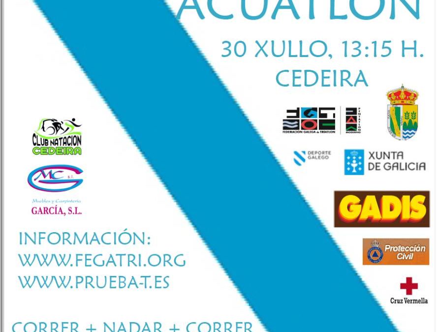 INSCRICIÓN CAMPIONATO GALEGO ACUATLÓN, CEDEIRA 2016
