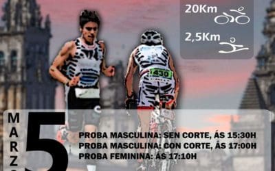 O DÍA 5 DE MARZO CELEBRARASE O XIV DÚATLON CIDADE DE SANTIAGO CON CASE 200 INSCRITOS