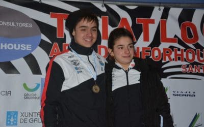 ALBERTO CASTIÑEIRA E INÉS CASTAÑO, VENCEDORES DO XIV DÚATLON CIDADE DE SANTIAGO 