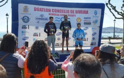 CARLA CASTAÑO E RUBÉN CAAMAÑO, VENCEDORES DO I DÚATLON CONCELLO DE RIVEIRA MEMORIAL JESÚS E VICENTE