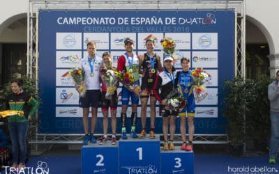 O GALEGO UXÍO ABUÍN, CAMPIÓN DE ESPAÑA DE DÚATLON EN  CERDANYOLA