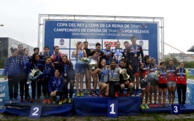 TRIUNFOS DO TRÍATLON FERROL E O UNIVERSIDADE DE ALACANTE EN PONTEVEDRA