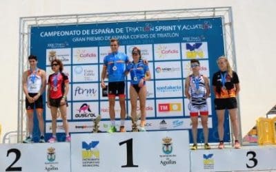 PRATA PARA ANTONIO SERRAT, NO CAMPIONATO DE ESPAÑA DE ACUATLÓN EN ÁGUILAS