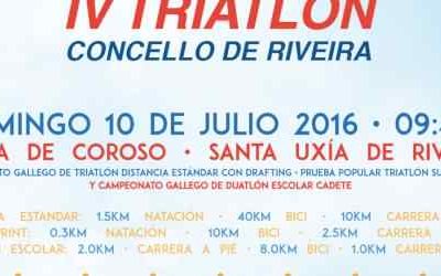 O DOMINGO 10 CELEBRARASE EN RIVEIRA O CAMPIONATO GALEGO DE TRÍATLON