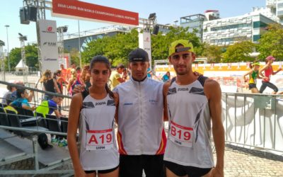 RAÚL BLANCO E ANDREA VIDAL, SUBCAMPIÓNS DO MUNDO DE “LASER RUN” EN RELEVOS MIXTOS