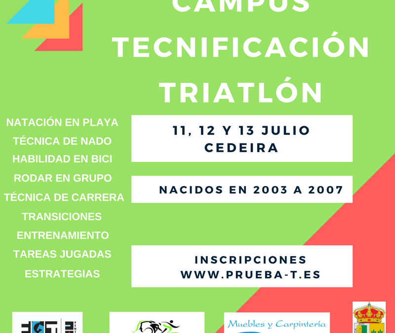 1º CAMPUS TECNIFICACIÓN TRÍATLON, CEDEIRA 2017
