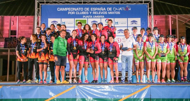 Cidade de Lugo Fluvial, campionas de España de Duatlón por clubes 2019