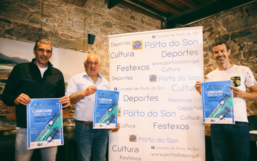 Porto do Son presenta o Campionato Galego de Dúatlon Escolar.