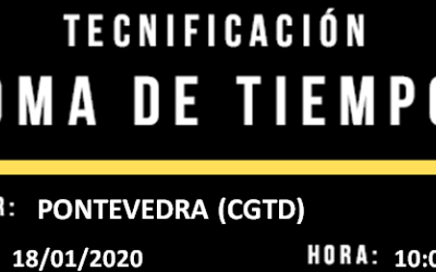 INSCRICIÓN PROVISIONAL TOMA DE TEMPOS DO PNTD 2020- PONTEVEDRA 18/01/2020