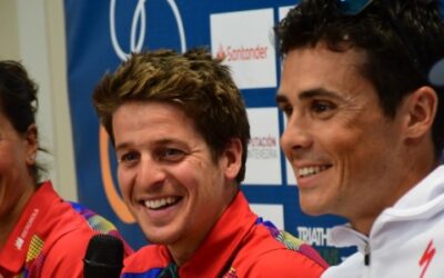 Saleta Castro e Pablo Dapena no Campionato do Mundo de Tríatlon Longa Distancia de Almere