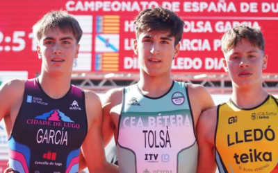 Lucas García, subcampión de España xuvenil de Dúatlon Supersprint