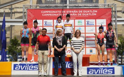 Avilés triunfa cos Campionatos de España de Duatlón 2024