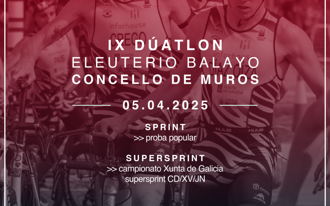 IX Dúatlon “Eleuterio Balayo” Concello de Muros –  Cpto Xunta de Galicia Supersprint CD/XV/JN- Inclusivo-Cicuíto Súper Sprint