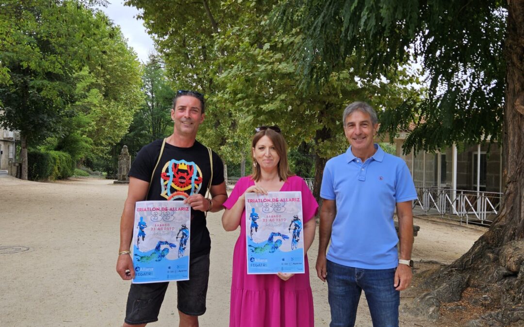 Allariz acollerá o XXXIII Tríatlon Vila de Allariz o sábado 23 de agosto
