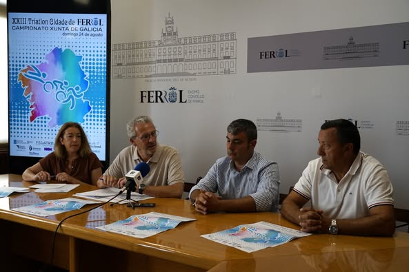 Ferrol proclamará un ano máis aos campións e campioas de Galicia de Tríatlon Sprint 2025