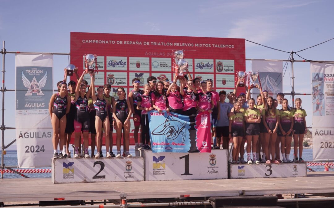 Bos resultados para os triatletas galegos no Campionato de España de Tríatlon Sprint en Águilas