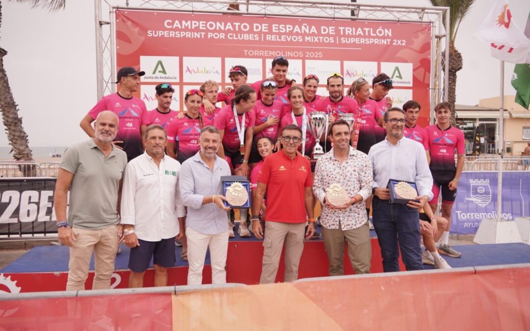 O Cidade de Lugo Fluvial asina un dobrete histórico nas Ligas de Tríatlon en Torremolinos