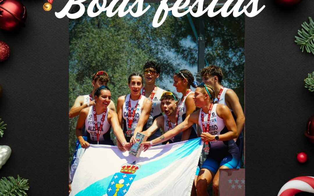 A Federación Galega de Tríatlon desexavos Bo Nadal e que o novo ano 2026 veña cargado de soños e éxitos