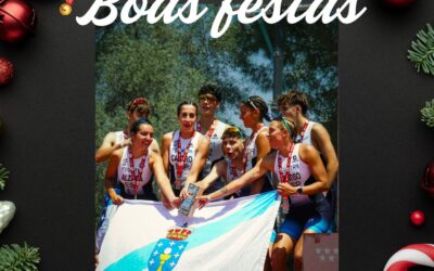A Federación Galega de Tríatlon desexavos Bo Nadal e que o novo ano 2026 veña cargado de soños e éxitos