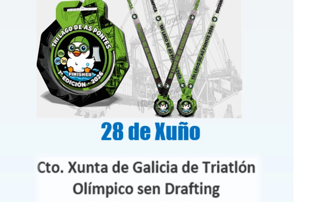 Triatlón Lago de As Pontes 2026- CPTO XUNTA DE GALICIA DE TRIATLON OLÍMPICO SEN DRAFTING ABSOLUTO E INCLUSIVO-PROBA MEDIA DISTANCIA